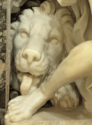 A Lion Licking the Foot of Daniel (detail)